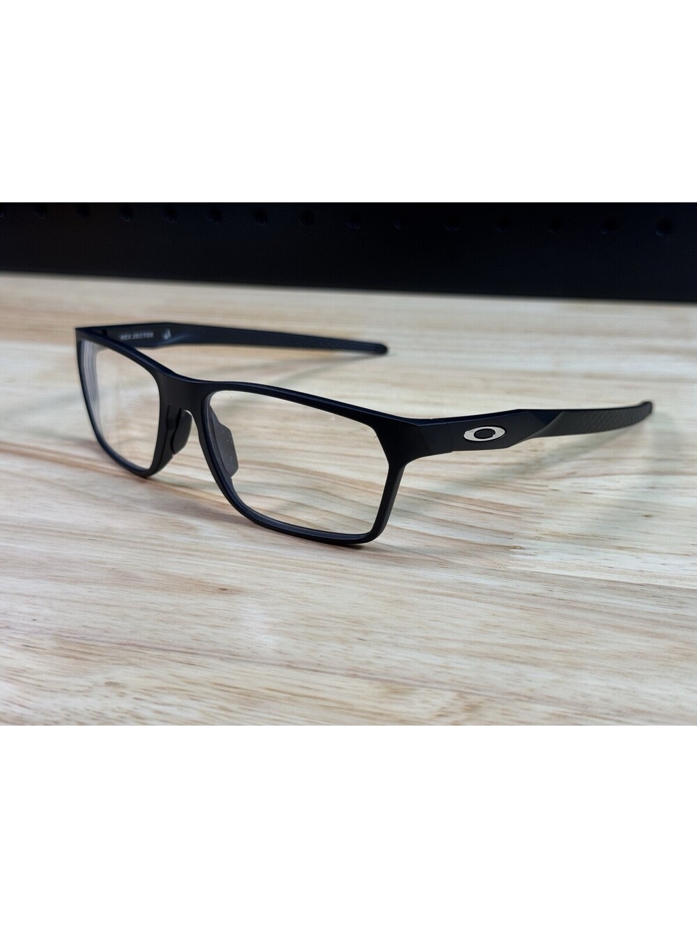 Oakley OX8032-0157 Hex Jector Rectangular Full Rim Black Frames 57[]17-141 GREAT